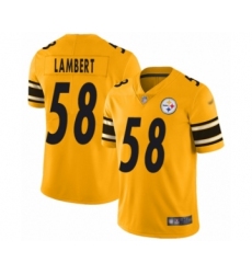 Men's Pittsburgh Steelers #58 Jack Lambert Limited Gold Inverted Legend Football Jersey Men's Pittsburgh Steelers #58 Jack Lambert Limited Gold Inverted Legend Football Jersey