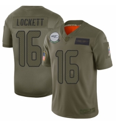 Women's Seattle Seahawks #16 Tyler Lockett Limited Camo 2019 Salute to Service Football Jersey