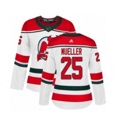 Women's Adidas New Jersey Devils #45 Sami Vatanen Authentic White Alternate NHL Jersey