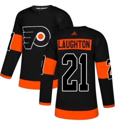 Youth Adidas Philadelphia Flyers #21 Scott Laughton Premier Black Alternate NHL Jersey
