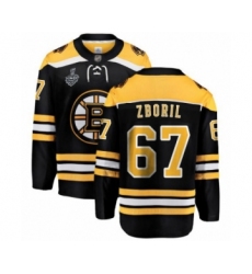 Youth Boston Bruins #67 Jakub Zboril Authentic Black Home Fanatics Branded Breakaway 2019 Stanley Cup Final Bound Hockey Jersey