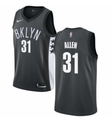 Youth Nike Brooklyn Nets #31 Jarrett Allen Authentic Gray NBA Jersey Statement Edition