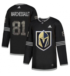 Men's Adidas Vegas Golden Knights #81 Jonathan Marchessault Black Authentic Classic Stitched NHL Jersey