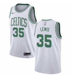 Youth Nike Boston Celtics #35 Reggie Lewis Swingman White NBA Jersey - Association Edition