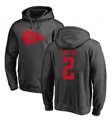 NFL Nike Kansas City Chiefs #2 Cairo Santos Ash One Color Pullover Hoodie