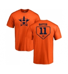 MLB Nike Houston Astros #11 Evan Gattis Orange RBI T-Shirt