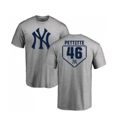 MLB Nike New York Yankees #46 Andy Pettitte Gray RBI T-Shirt