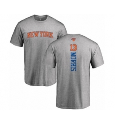 Basketball New York Knicks #13 Marcus Morris Ash Backer T-Shirt