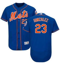 Men's Majestic New York Mets #23 Adrian Gonzalez Royal Blue Alternate Flex Base Authentic Collection MLB Jersey