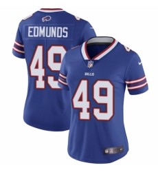 Women's Nike Buffalo Bills #49 Tremaine Edmunds Royal Blue Team Color Vapor Untouchable Limited Player NFL Jersey