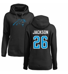 NFL Women's Nike Carolina Panthers #26 Donte Jackson Black Name & Number Logo Pullover Hoodie