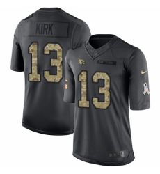 Youth Nike Arizona Cardinals #13 Christian Kirk Limited Black 2016 Salute to Service NFL Jersey