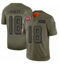 Youth Atlanta Falcons #18 Calvin Ridley Limited Camo 2019 Salute to Service Football Jersey