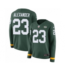 Women's Nike Green Bay Packers #23 Jaire Alexander Limited Green Therma Long Sleeve NFL Jersey
