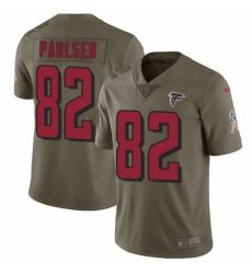 Youth Nike Atlanta Falcons #82 Logan Paulsen Limited Olive 2017 Salute to Service NFL Jersey