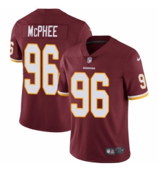 Youth Nike Washington Redskins #96 Pernell McPhee Burgundy Red Team Color Vapor Untouchable Elite Player NFL Jersey