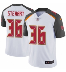 Men's Nike Tampa Bay Buccaneers #36 M.J. Stewart White Vapor Untouchable Limited Player NFL Jersey