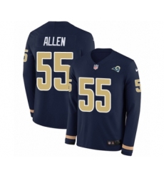 Youth Nike Los Angeles Rams #55 Brian Allen Limited Navy Blue Therma Long Sleeve NFL Jersey