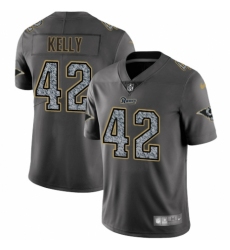 Men's Nike Los Angeles Rams #42 John Kelly Gray Static Vapor Untouchable Limited NFL Jersey