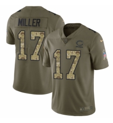 Men's Nike Chicago Bears #17 Anthony Miller Limited Olive Camo 2017 Salute to Service NFL Jersey