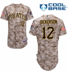 Men's Majestic Pittsburgh Pirates #12 Corey Dickerson Replica Camo Alternate Cool Base MLB Jersey