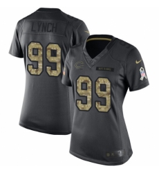 Women's Nike Chicago Bears #99 Aaron Lynch Limited Black 2016 Salute to Service NFL Jersey