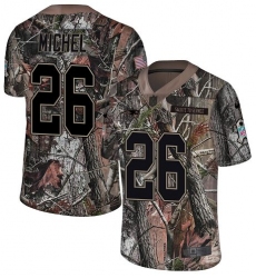 Youth Nike New England Patriots #26 Sony Michel Camo Untouchable Limited NFL Jersey
