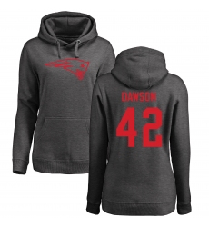 NFL Women's Nike New England Patriots #42 Duke Dawson Ash One Color Pullover Hoodie
