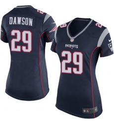 Women's Nike New England Patriots #29 Duke Dawson Game Navy Blue Team Color NFL Jersey