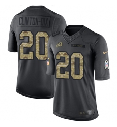 Men's Nike Washington Redskins #20 Ha Clinton-Dix Limited Black 2016 Salute to Service NFL Jersey