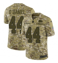 Youth Nike Kansas City Chiefs #44 Dorian O'Daniel Limited Camo 2018 Salute to Service NFL Jersey