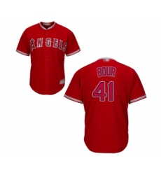 Men's Los Angeles Angels of Anaheim #41 Justin Bour Replica Red Alternate Cool Base Baseball Jersey