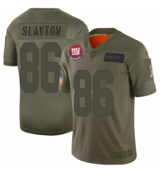 Women's New York Giants #86 Darius Slayton Limited Camo 2019 Salute to Service Football Jersey