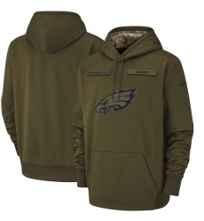 Men'sTennessee Titans Nike Olive Salute to Service Sideline Therma Performance Pullover Hoodie