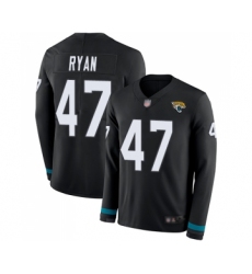 Youth Jacksonville Jaguars #47 Jake Ryan Limited Black Therma Long Sleeve Football Jersey