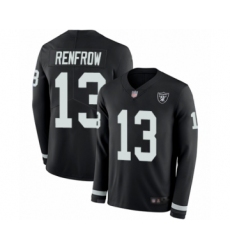 Youth Oakland Raiders #13 Hunter Renfrow Limited Black Therma Long Sleeve Football Jersey Youth Oakland Raiders #13 Hunter Renfrow Limited Black Therma Long Sleeve Football Jersey
