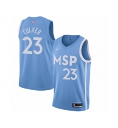 Women's Minnesota Timberwolves #23 Jarrett Culver Swingman Blue Basketball Jersey - 2019 20 City Edition