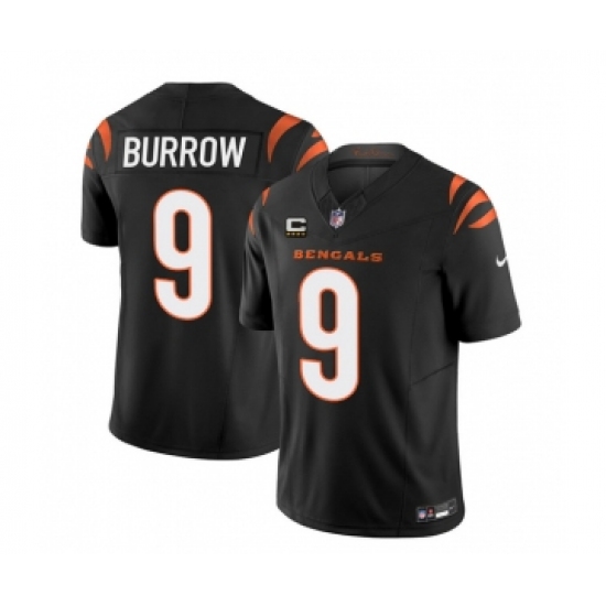 Men's Nike Cincinnati Bengals #9 Joe Burrow Black 2023 F.U.S.E. 4-Star C Vapor Untouchable Limited Football Stitched Jersey Men's Nike Cincinnati Bengals #9 Joe Burrow Black 2023 F.U.S.E. 4-Star C Vapor Untouchable Limited Football Stitched Jersey