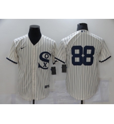 Men's Chicago White Sox #88 Luis Robert Cream Game 2021 Field of Dreams Jersey