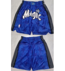Mens Orlando Magic Blue Shorts(Run Small)