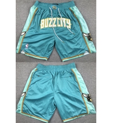 Men's Charlotte Hornets Teal Shorts (Run Small)