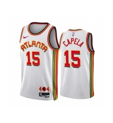 Men's Atlanta Hawks #15 Clint Capela 2022-23 White Association Edition Stitched Jersey
