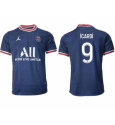 Men 2021-2022 Club Paris St German home aaa version blue 9 Soccer Jersey