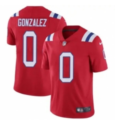 Youth New England Patriots #0 Christian Gonzalez Red Stitched Vapor Limited Jersey Youth New England Patriots #0 Christian Gonzalez Red Stitched Vapor Limited Jersey