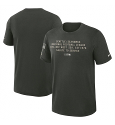 Men's Seattle Seahawks Dark Green 2025 Salute to Service Sideline Slub Dri-FIT T-Shirt