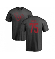 Football Houston Texans #75 Matt Kalil Ash One Color T-Shirt