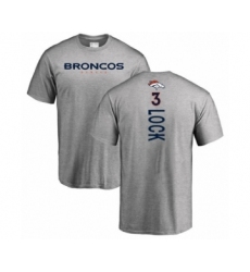 Football Denver Broncos #3 Drew Lock Ash Backer T-Shirt