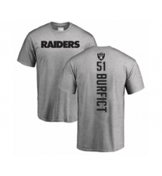 Football Oakland Raiders #51 Vontaze Burfict Ash Backer T-Shirt