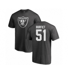 Football Oakland Raiders #51 Vontaze Burfict Ash One Color T-Shirt