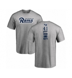 Football Los Angeles Rams #41 David Long Ash Backer T-Shirt